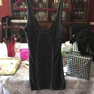 Free People velvet bodycon dress